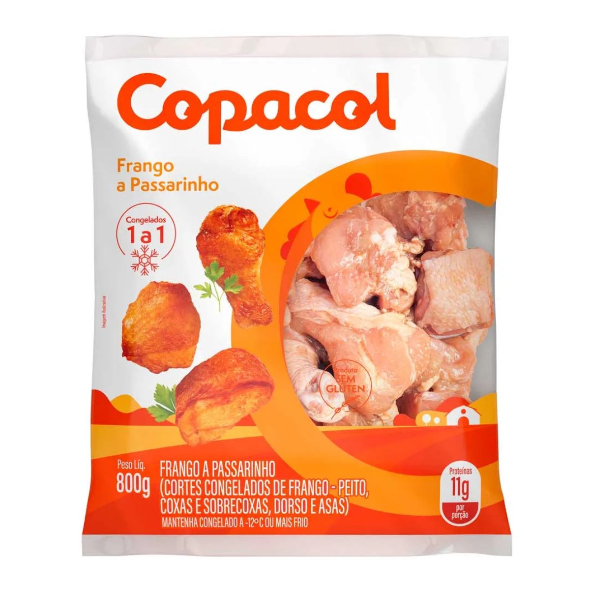 Frango À Passarinho Copacol I.Q.F. 800g